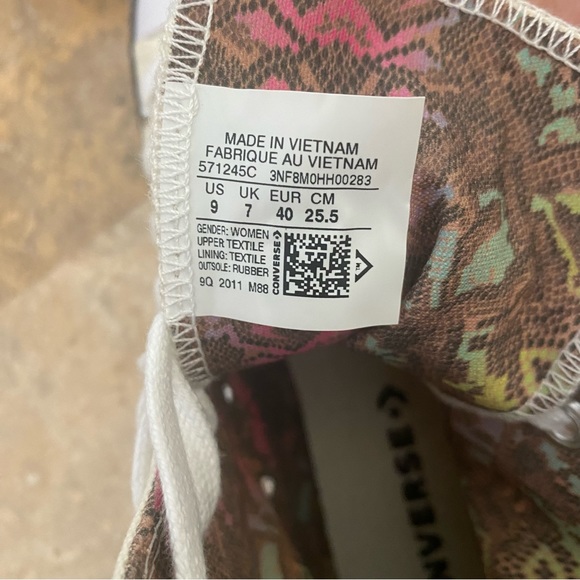 Converse CPX70 'Snakeskin Archive Print' Women's Sneakers 571245C NWT - Picture 10 of 11